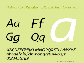 Dulcian Ext Regular Italic