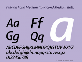 Dulcian Cond Medium Italic