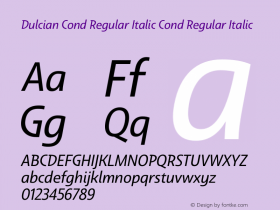 Dulcian Cond Regular Italic