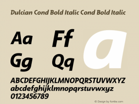 Dulcian Cond Bold Italic