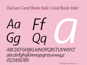 Dulcian Cond Book Italic