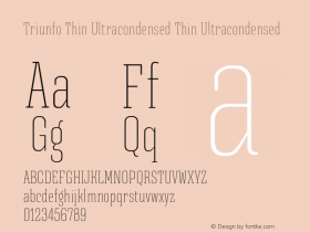 Triunfo Thin Ultracondensed