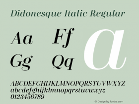 Didonesque Italic