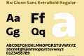 Bw Glenn Sans ExtraBold