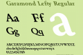 Garamond Lefty