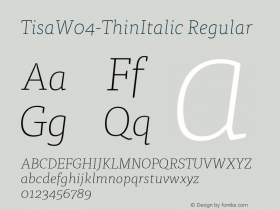 Tisa-ThinItalic