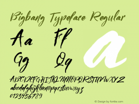 Bigbang Typeface