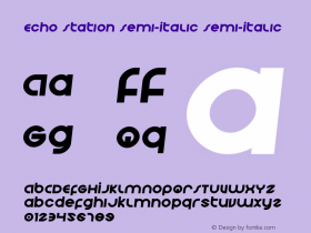 Echo Station Semi-Italic