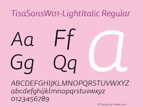 TisaSans-LightItalic