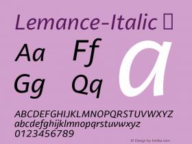 Lemance-Italic