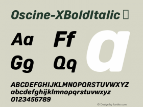 Oscine-XBoldItalic