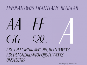 FinoSans-LightItalic