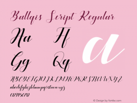 Ballqis Script