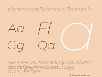 Montserrat-ThinItalic