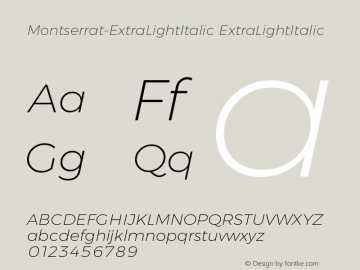 Montserrat-ExtraLightItalic