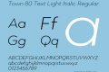 Town 80 Text Light Italic