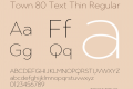 Town 80 Text Thin