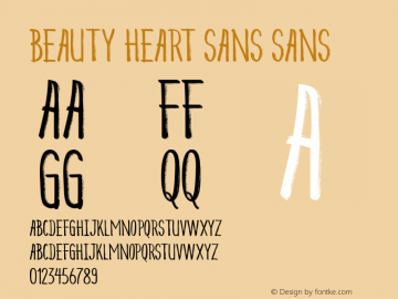 Beauty Heart Sans