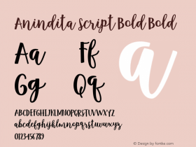 Anindita Script Bold