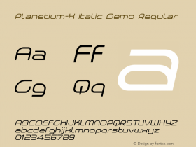 Planetium-X Italic