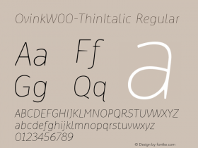 Ovink-ThinItalic