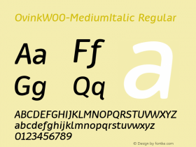 Ovink-MediumItalic