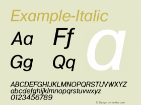 Example-Italic