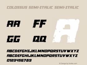 Colossus Semi-Italic