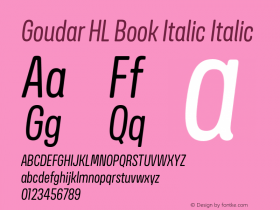 Goudar HL Book Italic