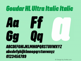 Goudar HL Ultra Italic