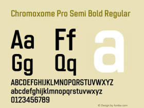 Chromoxome Pro Semi Bold