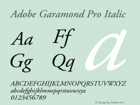 Adobe Garamond Pro