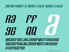 Department H Semi-Italic