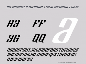 Department H Expanded Italic