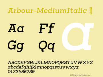 Arbour-MediumItalic