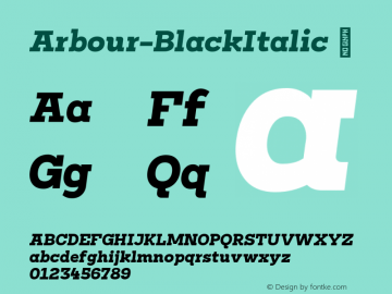 Arbour-BlackItalic