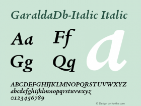 GaraldaDb-Italic