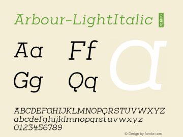 Arbour-LightItalic