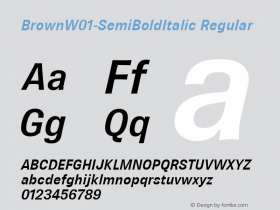 Brown-SemiBoldItalic