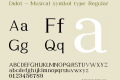 Didot - Musical symbol type