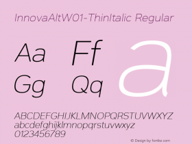 InnovaAlt-ThinItalic