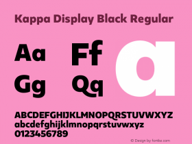 Kappa Display Black