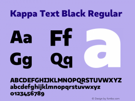 Kappa Text Black