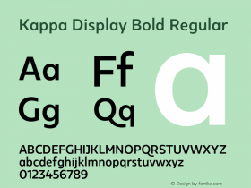 Kappa Display Bold