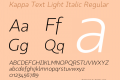 Kappa Text Light Italic