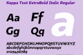 Kappa Text ExtraBold Italic