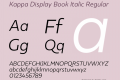 Kappa Display Book Italic