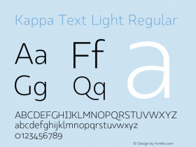 Kappa Text Light