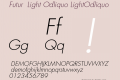 Futura Light Oblique