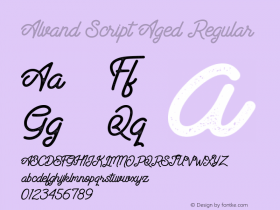 Alvand Script Aged